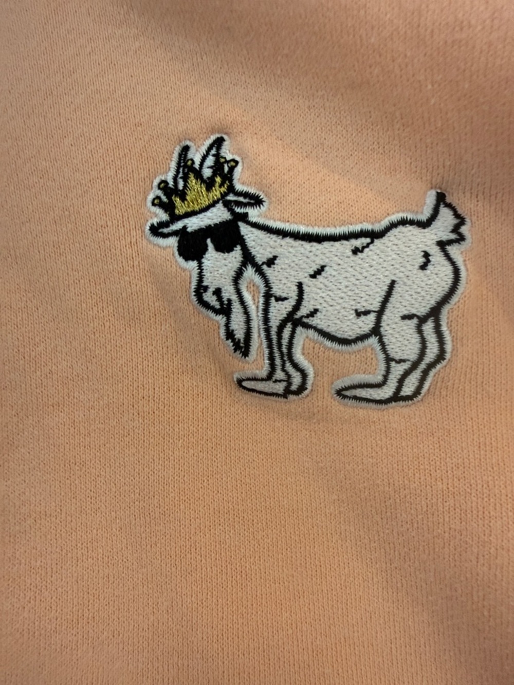 Goat USA Kids Orange Hoodie with Goat Patch - Picture 3 of 7